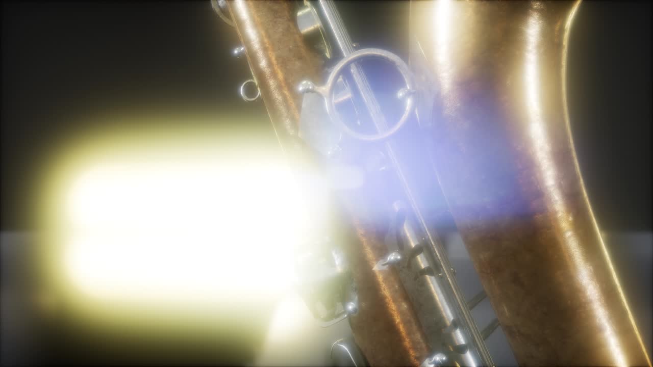 클로즈업 색소폰 재즈 악기