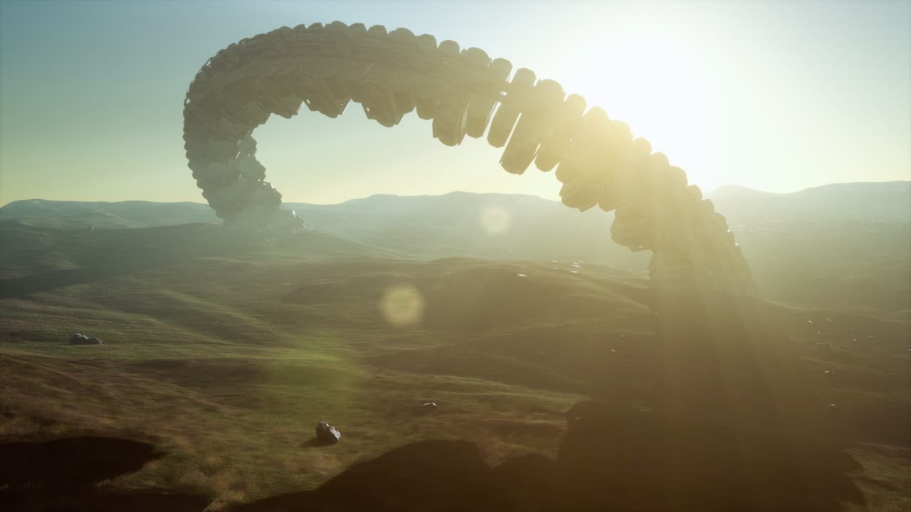 지구를 향한 정체되지 않은 비행 물체