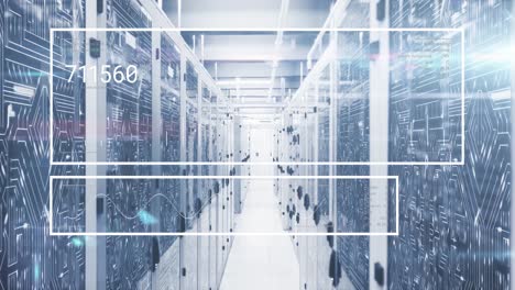 animation of data processing over computer servers