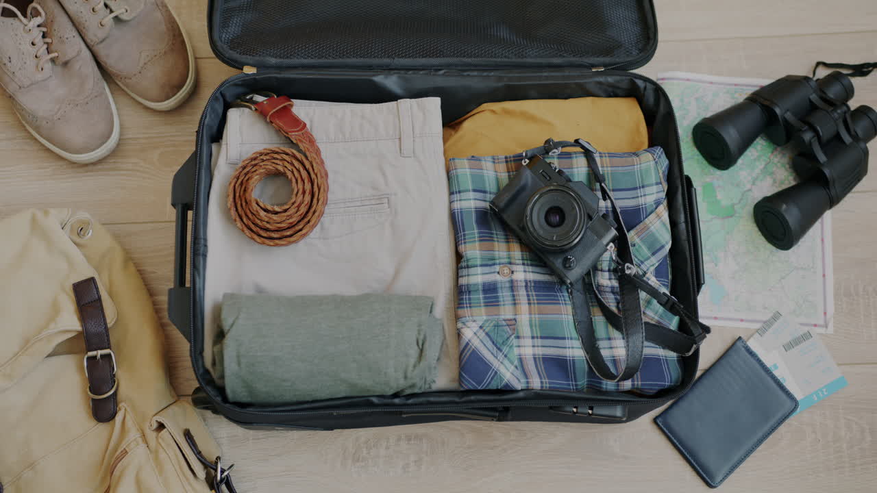 Packing a Travel Suitcase