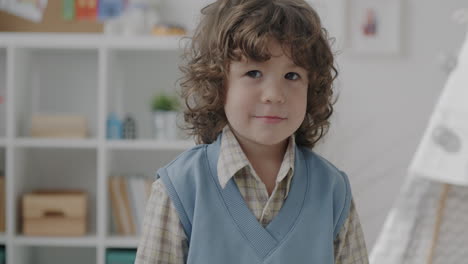 portrait of a child in a playroom