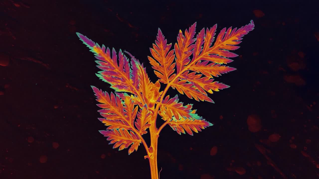 Vibrant Close-Up of Radiant Green Leaves Under Enhanced Lighting, Capturing the Intricate Patterns and Textures of Nature in Stunning Color Contrast