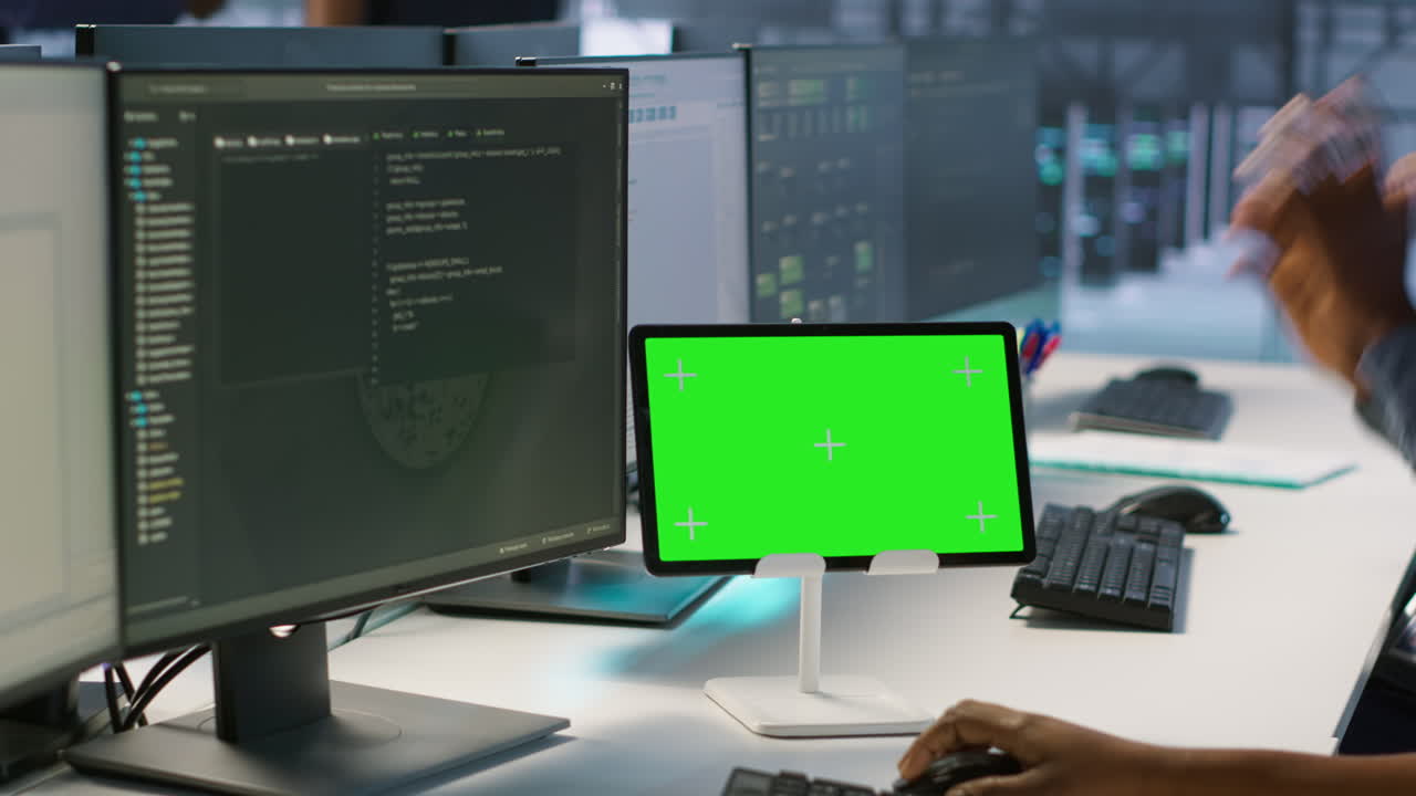 equipo técnico en una oficina moderna