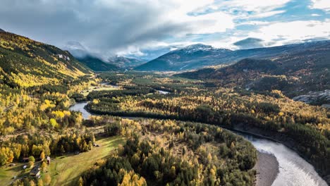 Vuelo-Sobre-El-Bosque-Y-El-Río-Luonosjahka