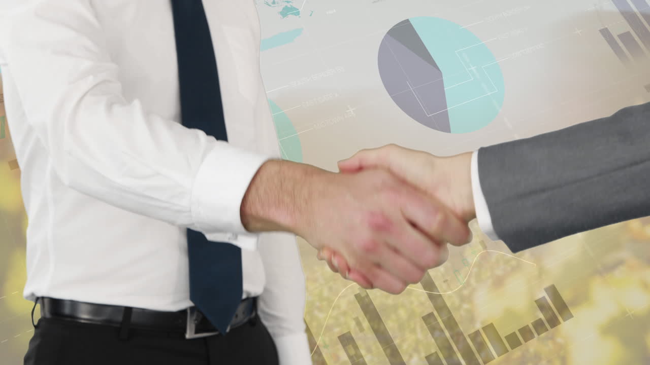 apretón de manos entre dos hombres de negocios 4k