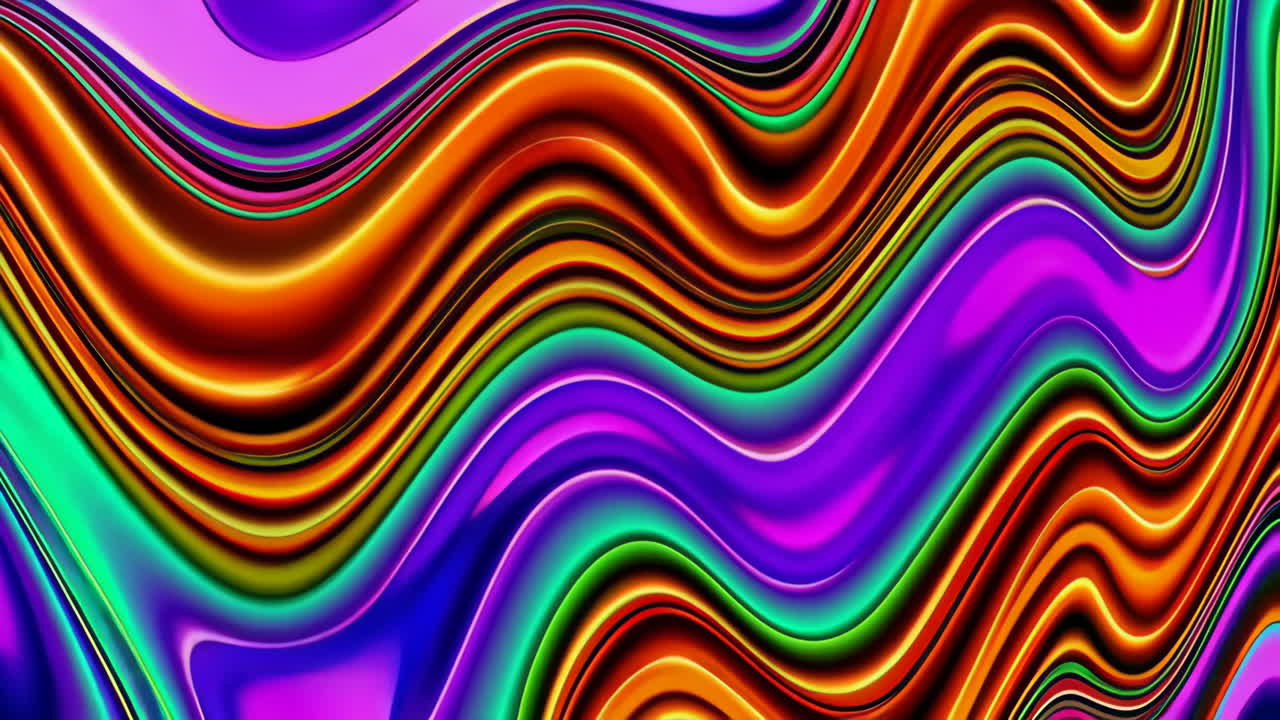 Vibrant Abstract Psychedelic Wavy Background
