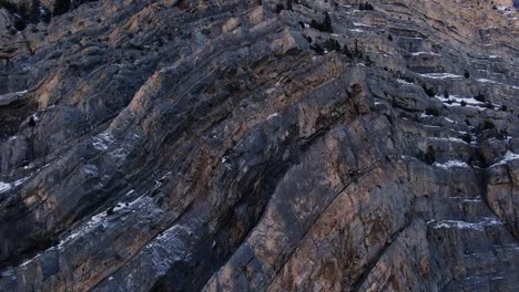 beatiful aerial view of rock formations in provo´s canyon mountains