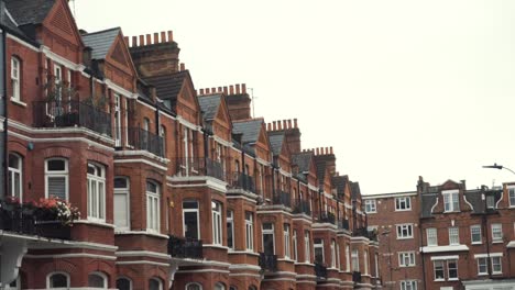 row of terraced houses in london