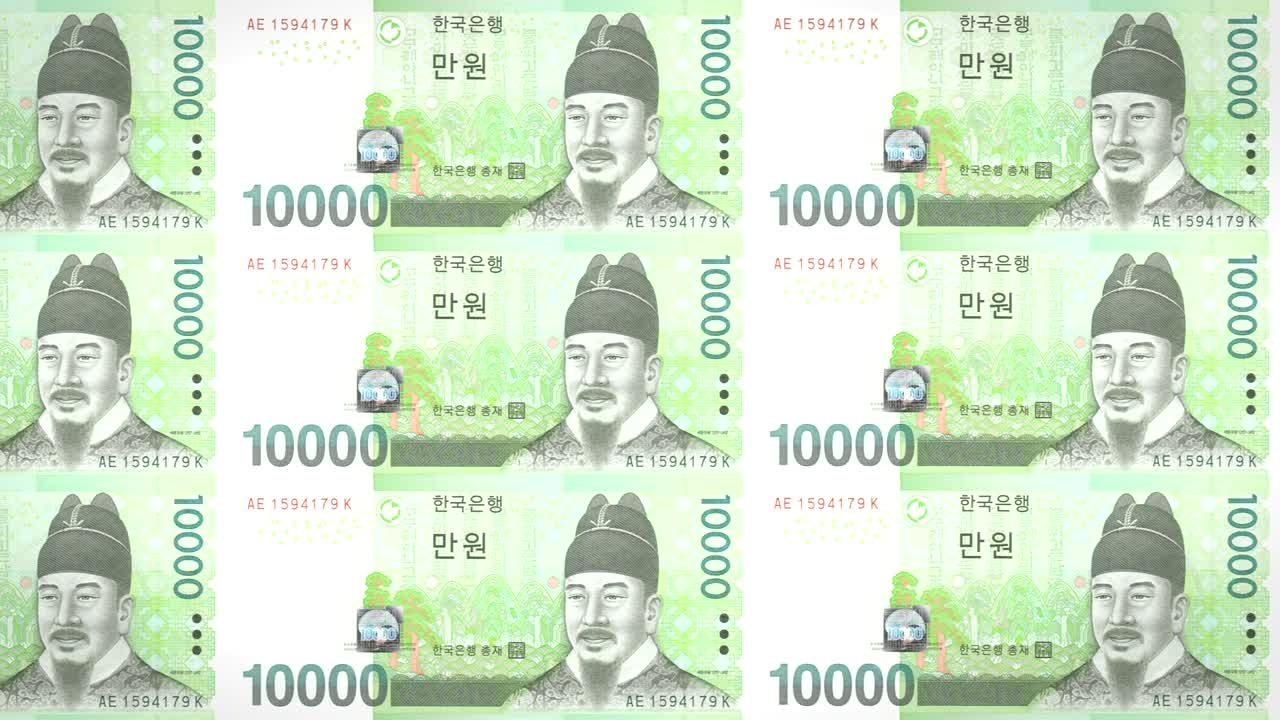 한국의 1만 원 지폐, 롤링, 현금, 루프