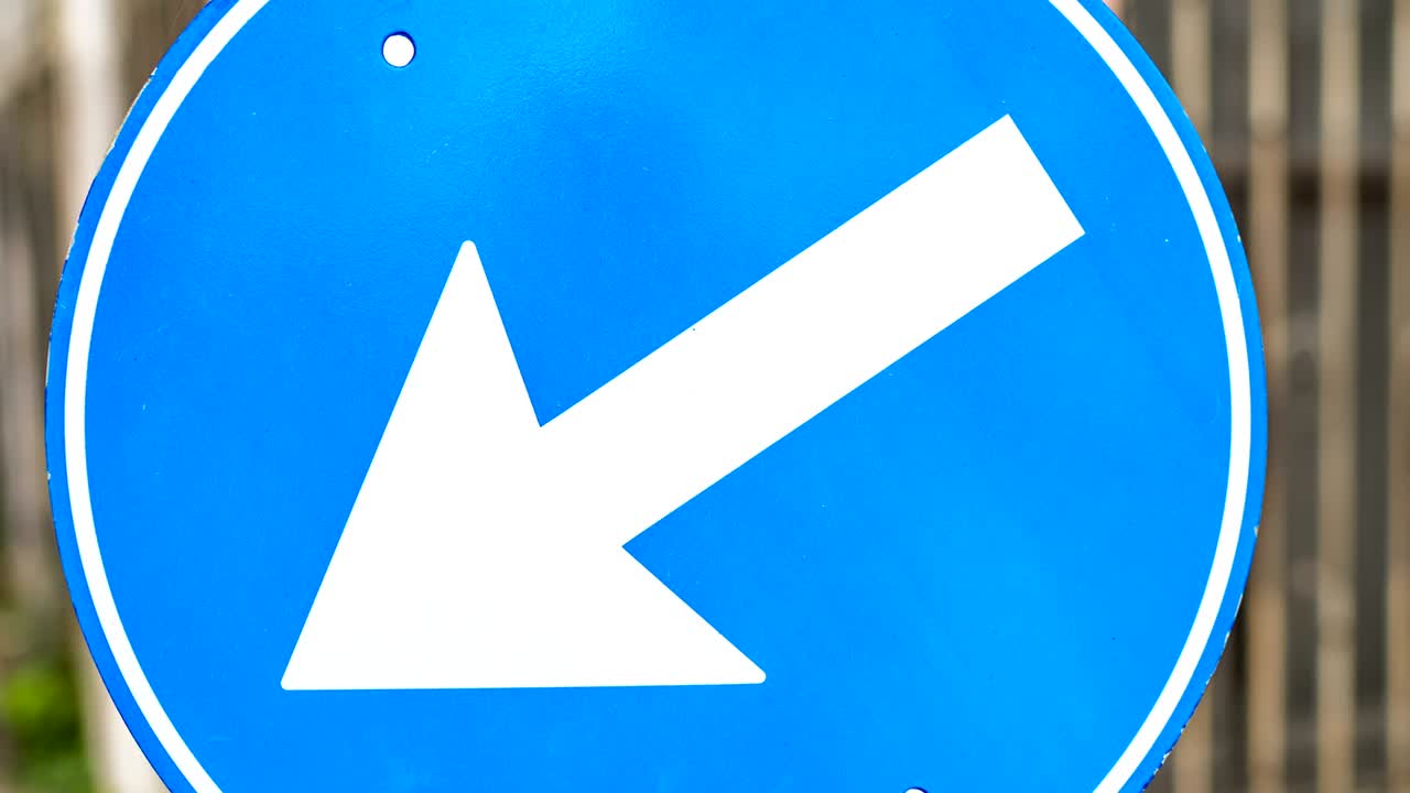 señal de la calle azul