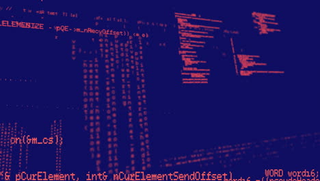 procesamiento de datos frente a un fondo azul