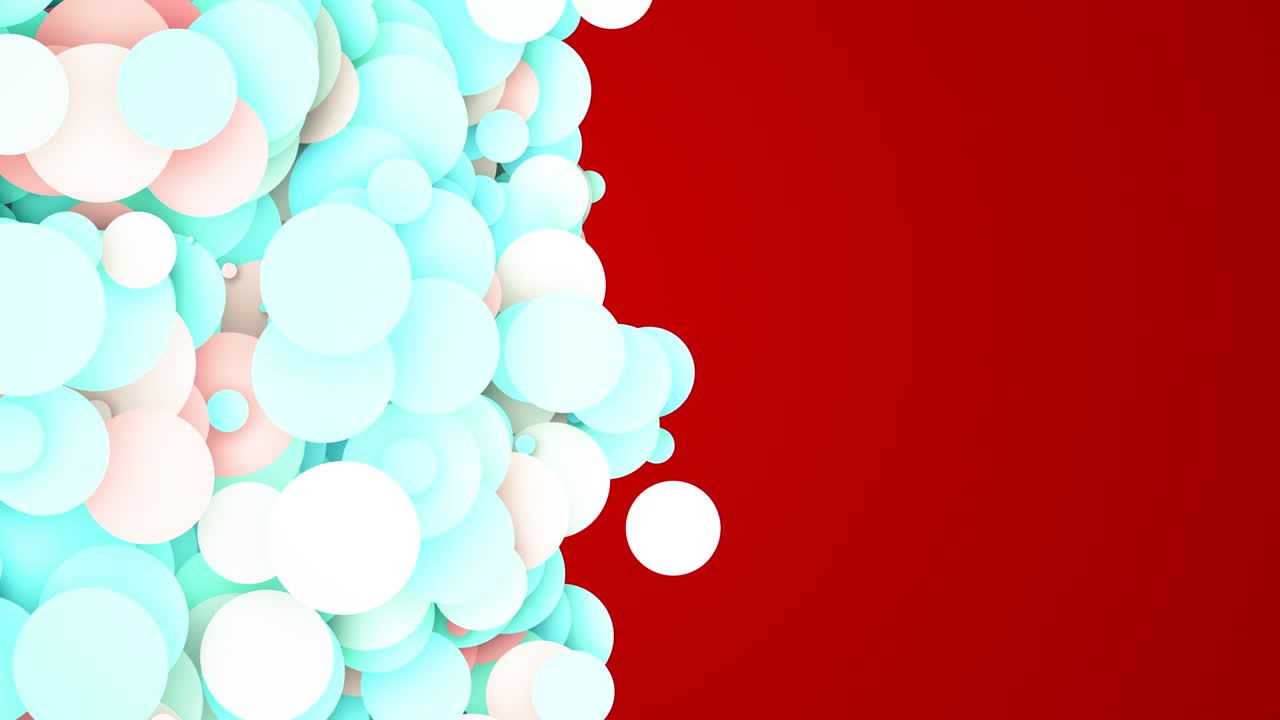 holiday animation from light particular on red background