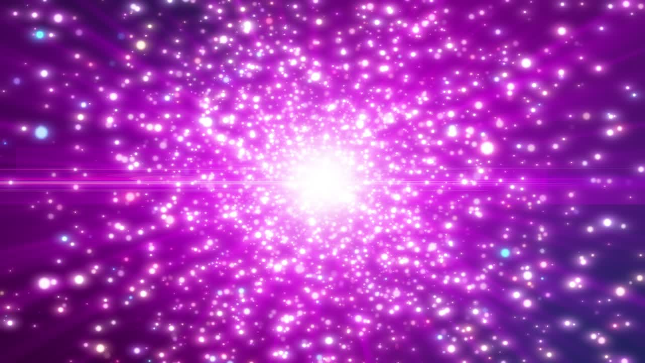 완벽한 루프, 다채로운 입자 폭발, 빛  효과