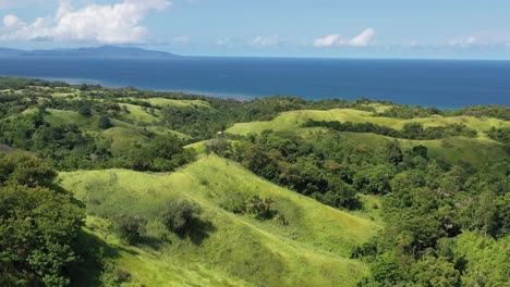 aerial video of the beauty of the beach makalisung, north sulawesi, indonesia