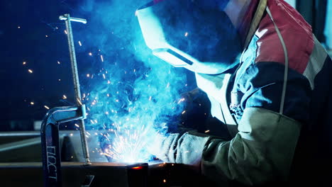 welding process in action