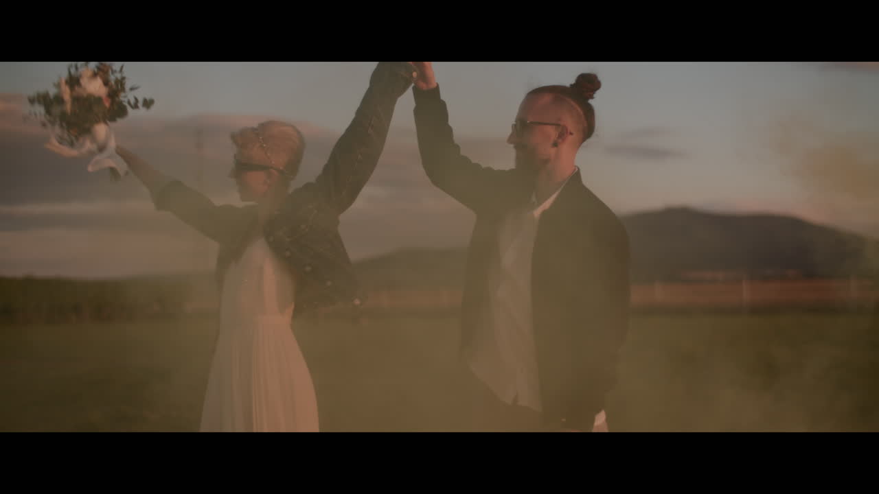 Couple Enjoying a Sunset