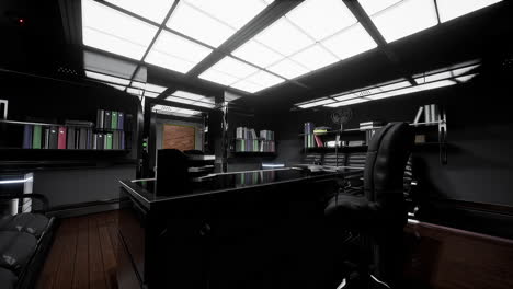 futuristic office and communication network center