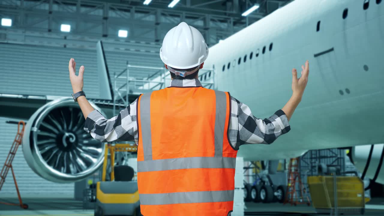 mantenimiento de aeronaves en el hangar