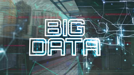 Animación-De-Texto-De-Big-Data-A-Través-De-La-Red-Y-Procesamiento-De-Datos-Sobre-El-Paisaje-Urbano