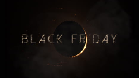 black friday with planet and star filed in galaxy