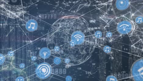 Animación-Del-Procesamiento-De-Datos-Sobre-El-Mundo