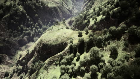 high mountain in morning time