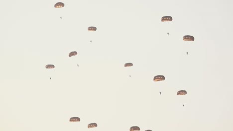a thrilling moment as paratroopers drop during the uae’s military showcase
