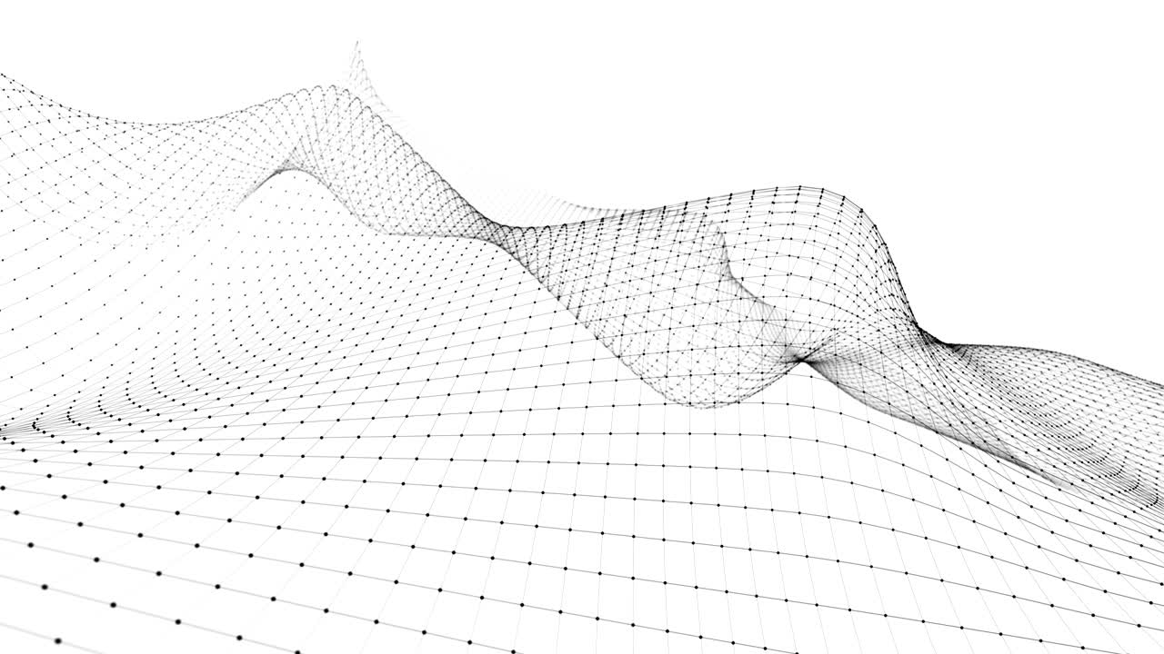 simulazione di volo a paesaggio virtuale a wireframe