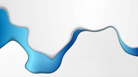 ondas abstractas azules y blancas fondo de movimiento corporativo
