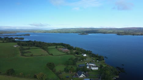 irish lough derg 시골 arrial pan view county