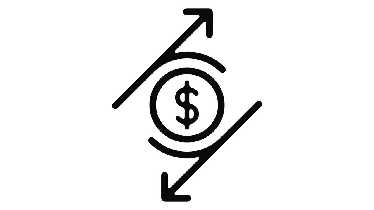 gráfico de movimiento de la línea de divisas