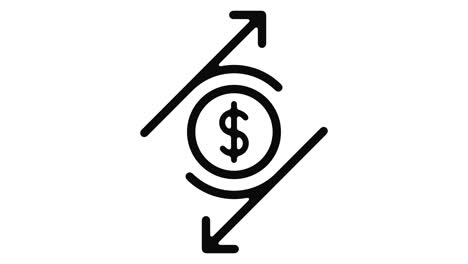 currency line motion graphic