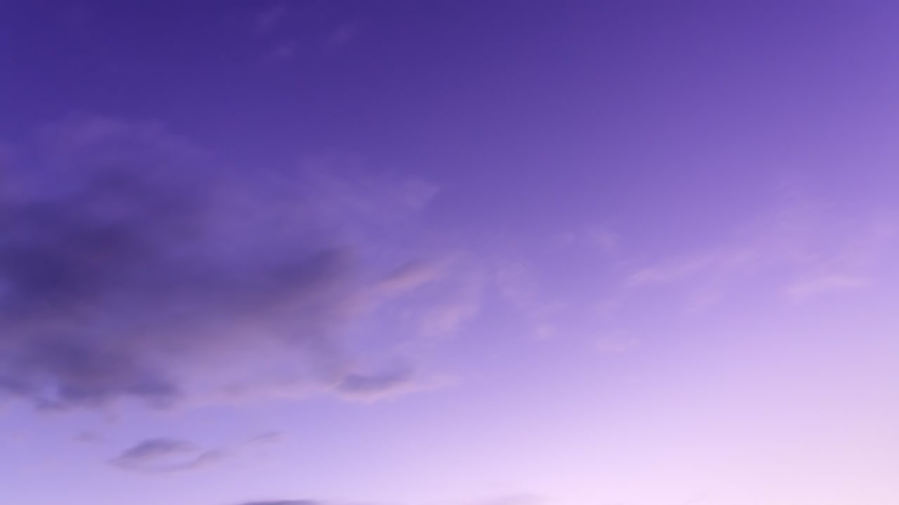 Purple Sunset Sky with Pink Clouds