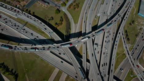 busy road in rush hours. dallas, texas, us