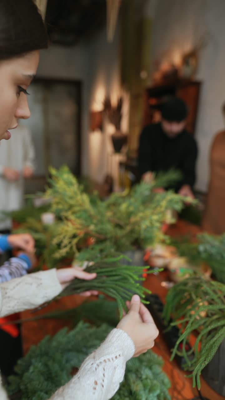 크리스마스 꽃받침을 만드는 것