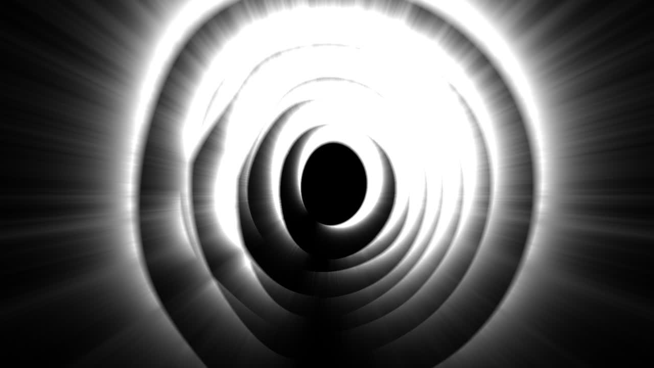 patrón circular abstracto en blanco y negro