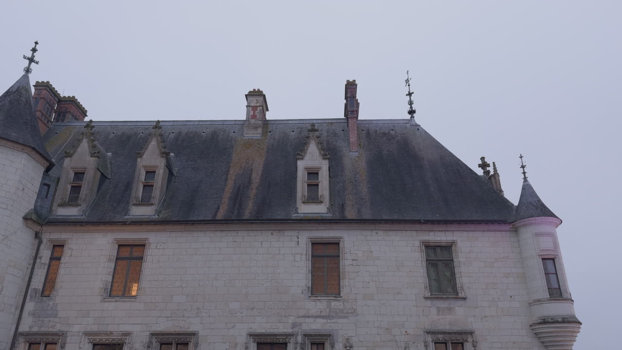 Exterior of a Historic Stone Castle in France
