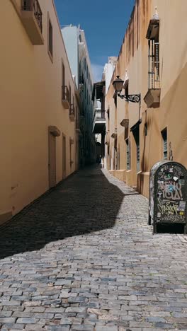 old town alley in san juan, puerto rico