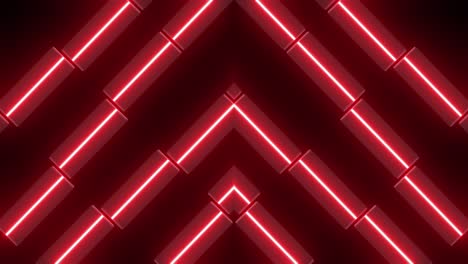 abstract neon red geometric pattern