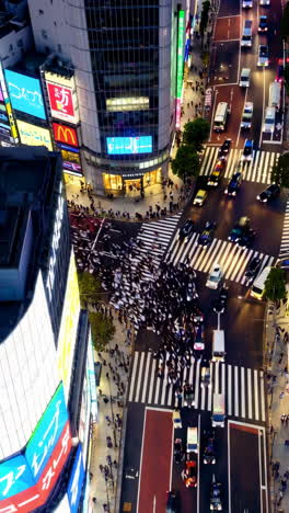shibuya crossing at night