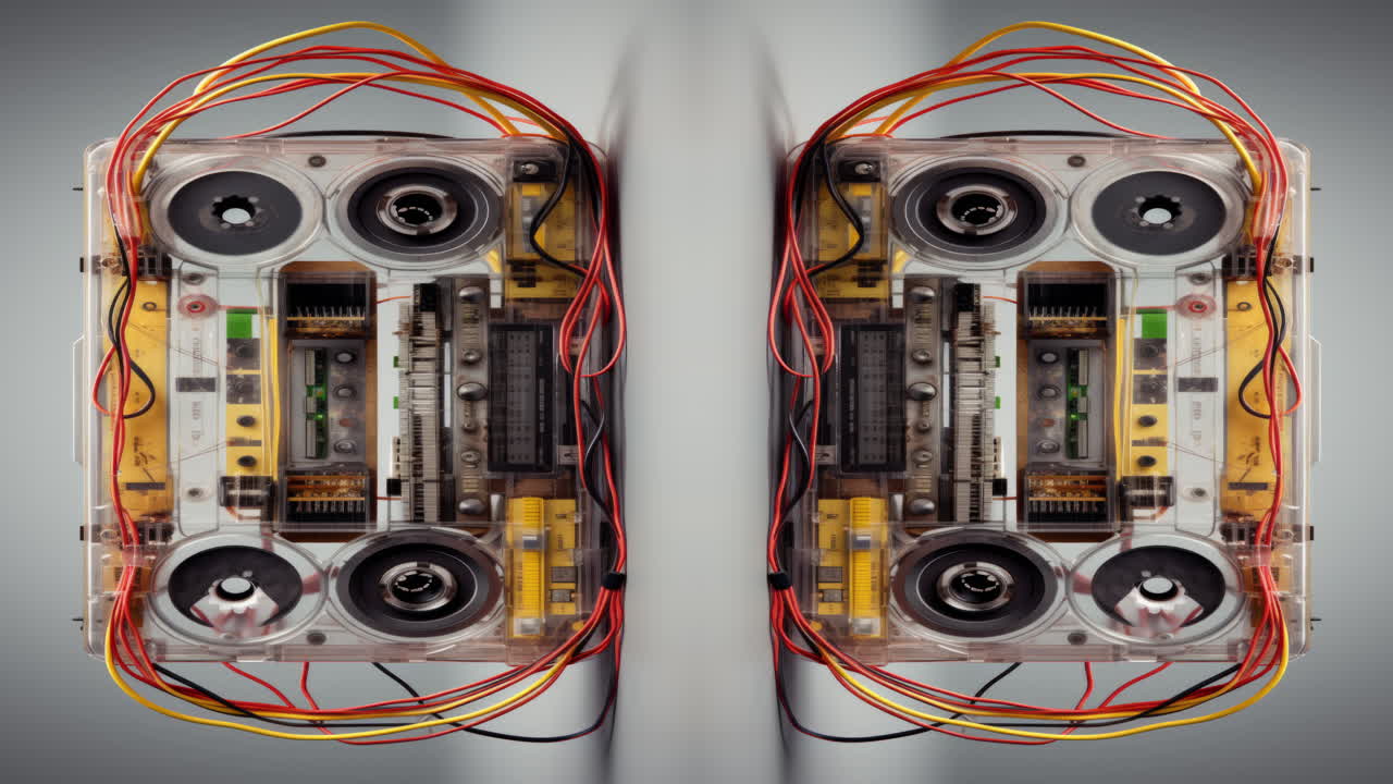 colección de casetes de audio