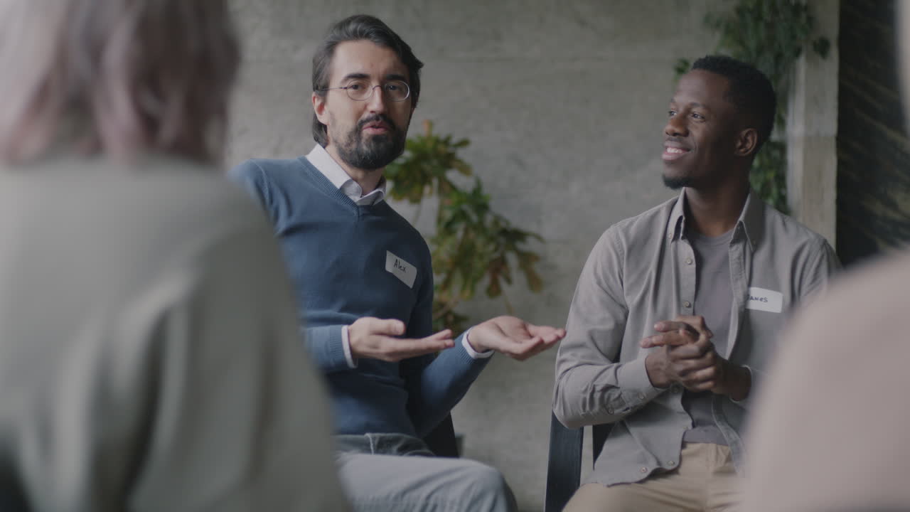 sesión de terapia en grupo