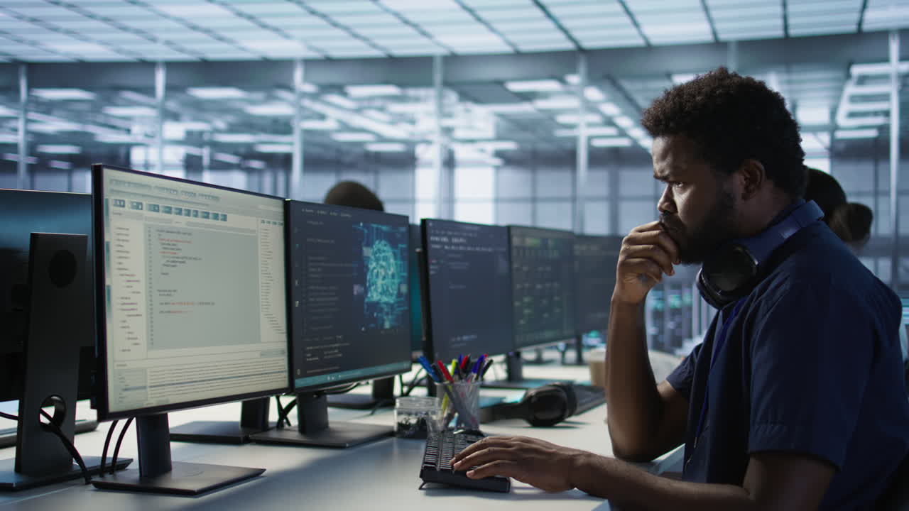 IT-team samarbeider i datasenter