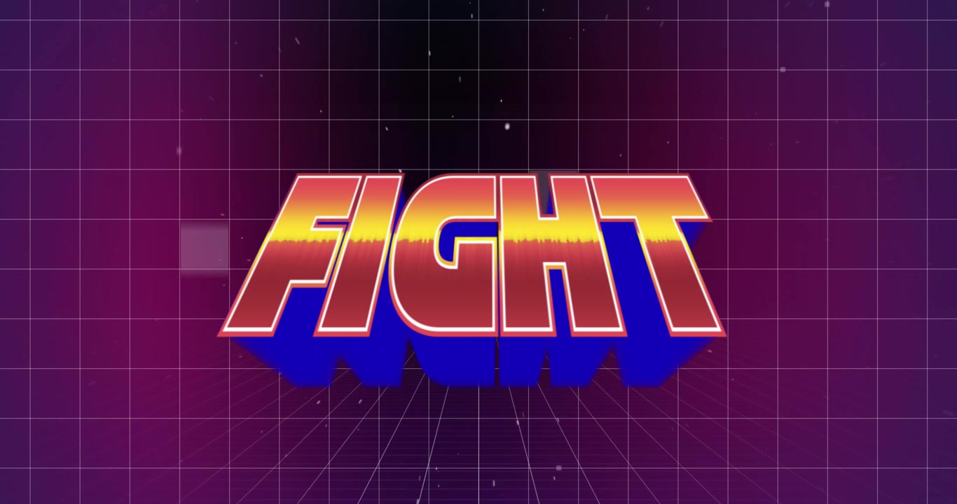 Start text and futuristic background