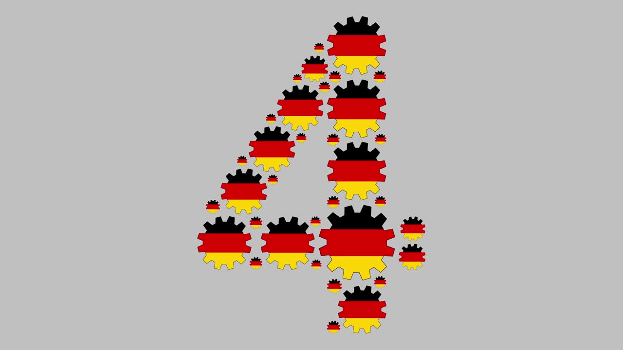 número cuatro alemán