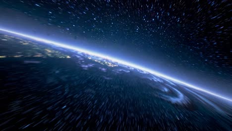 earth from space - time-lapse view