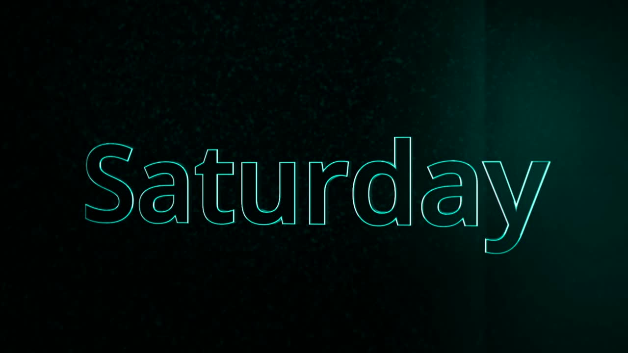 Saturday Text Graphic