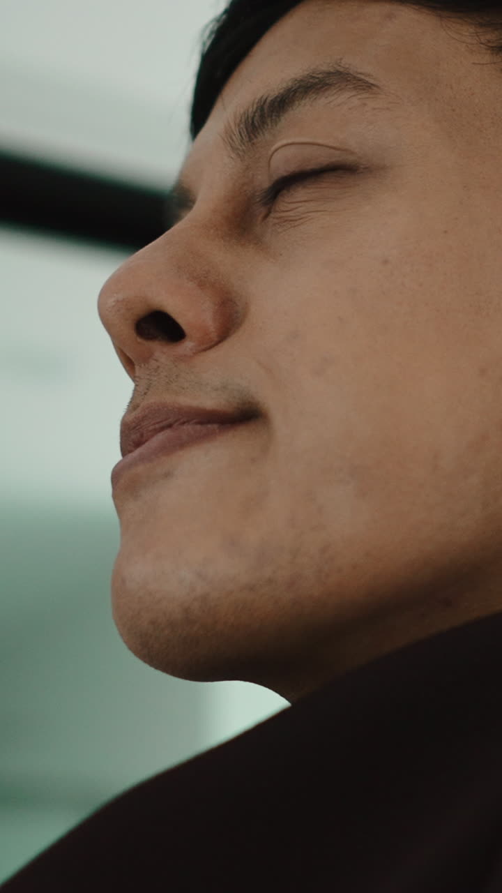 Potret close-up seorang pria
