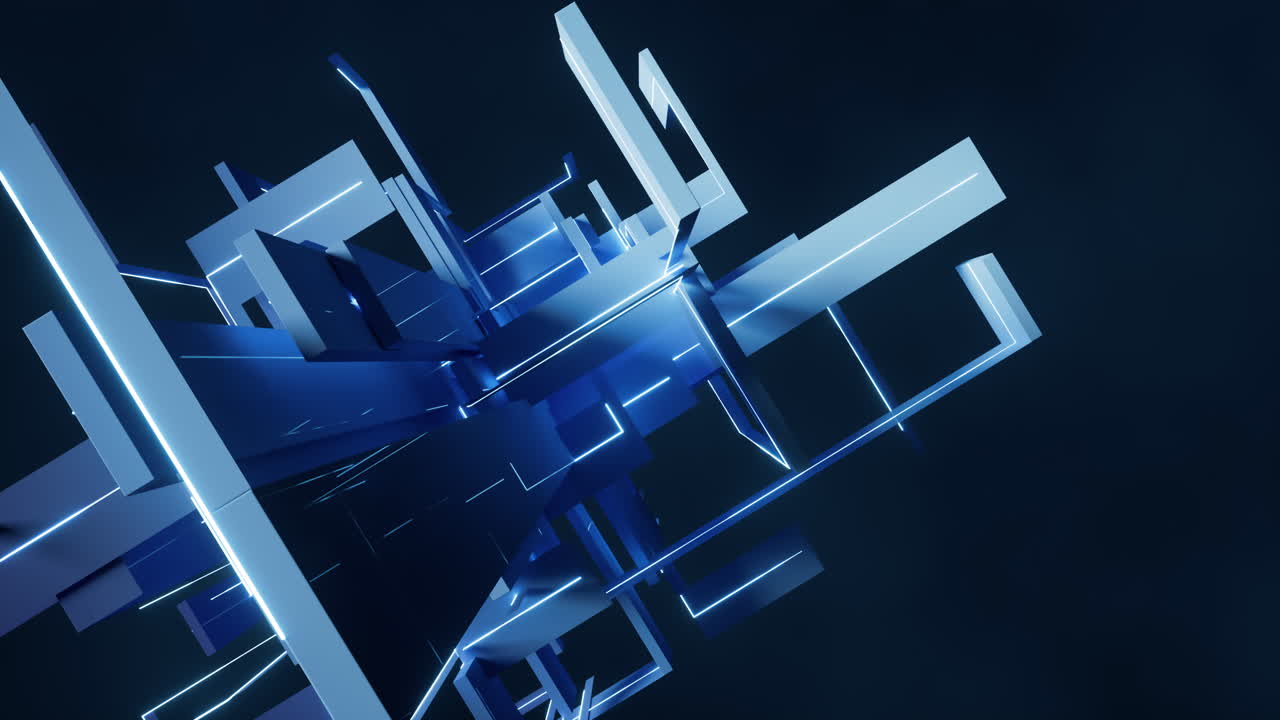 Science and technology line structure, 3d rendering.