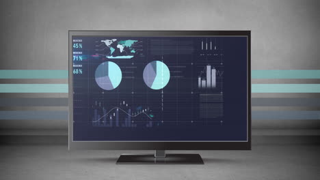 different graphs in an lcd screen